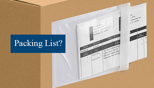 Những thông tin cần biết về Packing list