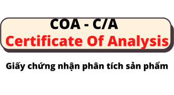Giấy chứng nhận phân tích – COA