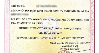 Tất tần tật về giấy chứng nhận vệ sinh an toàn thực phẩm