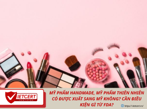 Mỹ phẩm handmade, mỹ phẩm thiên nhiên có được xuất sang Mỹ không? Cần điều kiện gì từ FDA?