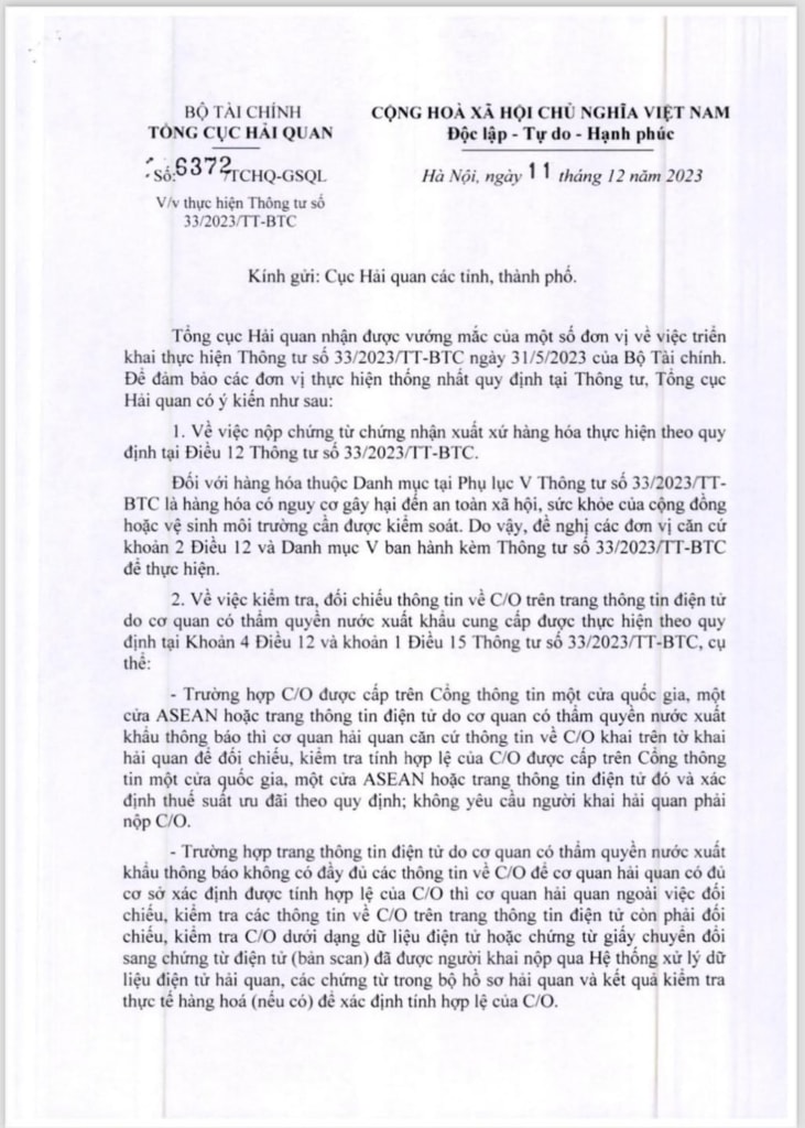 Khi nào doanh nghiệp bị từ chối C/O?