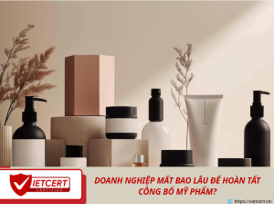 DOANH NGHIỆP MẤT BAO LÂU ĐỂ HOÀN TẤT CÔNG BỐ MỸ PHẨM?