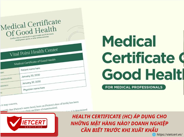 Health Certificate (HC) áp dụng cho những mặt hàng nào? Doanh nghiệp cần biết trước khi xuất khẩu