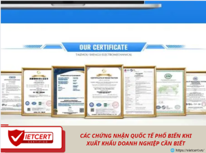 Các chứng nhận quốc tế phổ biến khi xuất khẩu doanh nghiệp cần biết