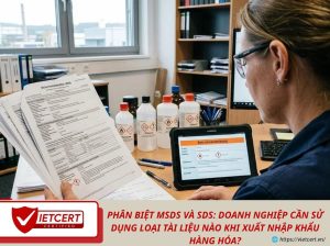 Phân biệt MSDS và SDS: Doanh nghiệp cần sử dụng loại tài liệu nào khi xuất nhập khẩu hàng hóa?